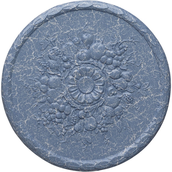 Ekena Millwork Anthony Harvest Ceiling Medallion (Canopies up to 2 1/8"), 22 1/2"OD x 1 1/4"P, Americana Crackle CM22ATAMC - main